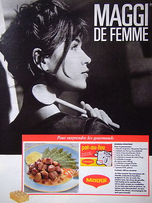 PRESSEWERBUNG 1988 MAGGI DE FEMME ÜBERRASCHEN GOURMANTS FEUERTOPF 