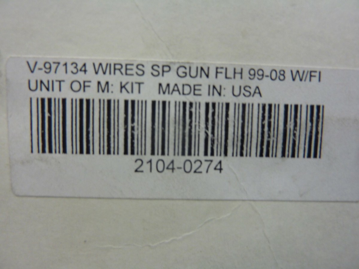 【？】 SUMAX CYCLE 97134 BLK 9MM ELECTRICAL PLUG WIRES 04-06 XL MODELS