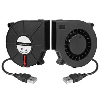 2pcs 7530 Fan 75x30mm Dc 5v 75mm X 30mm Brushless Cooling Fan ...
