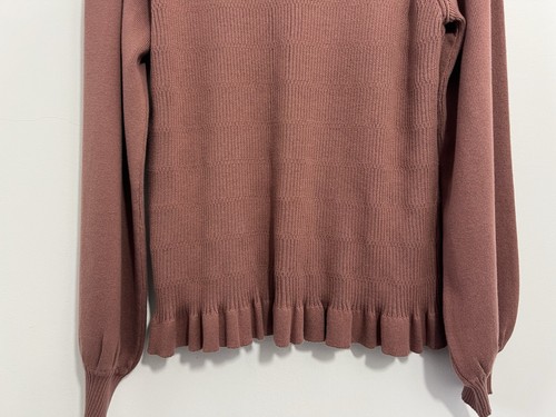 Odd Molly Charlie Puff Sleeve Button Front Cardigan Size 4 UK 18/20 Dark Sand - Picture 10 of 13