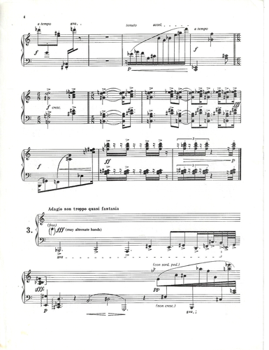 Meyer Kupferman THREE NON-OBJECTIVES Piano SOLO Sheet Music 1982 - Picture 5 of 6