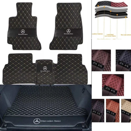 For Mercedes-Benz 1995-2025 All Models Custom Car Floor Mats Carpets Waterproof - Bild 8 von 42