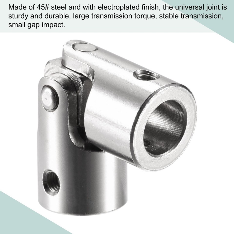Sourcing Map Swivel Universal Joint Shaft Coupling 5 Mm To 8 Mm Internal Diameter L35 X D14 With Screws And Wrench For RC Model