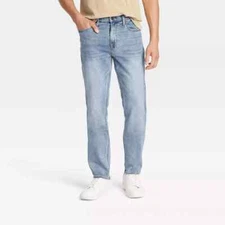 Men's Slim Fit Jeans - Goodfellow & Co - Blue Light Wash 32x30