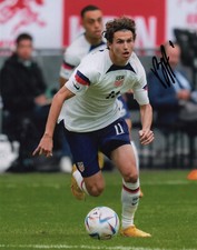 Team USA Brenden Aaronson Autographed Signed 8x10 Photo COA #1 Team USA Brenden Aaronson Autographed Signed 8x10 Photo COA #1