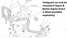 BMW R850GS / R1100GS Tankguard - Chrome BY HEPCO & BECKER (1994-2000)