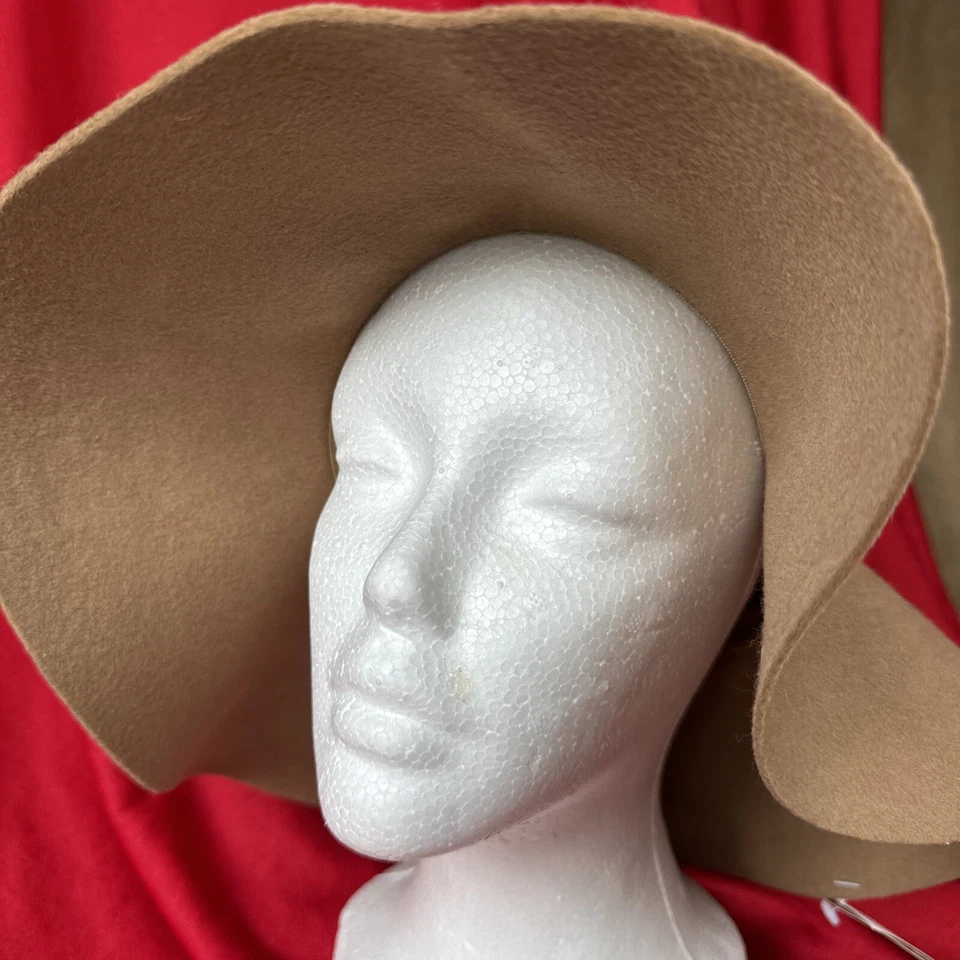NOVO! Chapéu de feltro Dorfman Pacific SCALA 100% lã feminino flexível camelo Schitt's Creek - Imagem 4 de 4