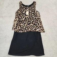 Doe & Rae cheater print sleeveless dress Small