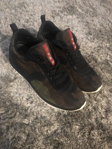 prada black camo trainers