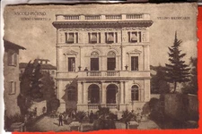 CARTOLINA ASCOLI PICENO CITTA' VIAGGIATA 1913 VILLINO MATRICARDI ANIMATA RARA