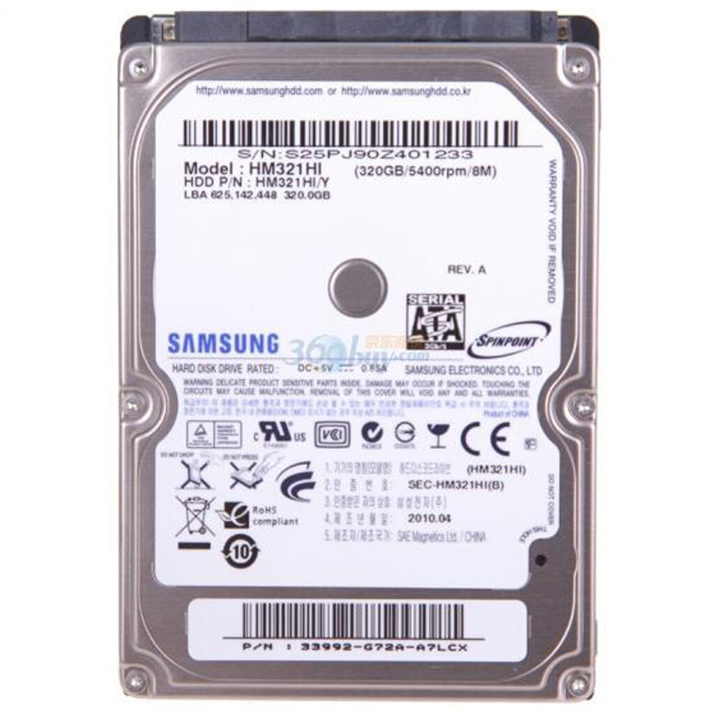 Samsung 320GB HM321HI 5400RPM SATA 2.5