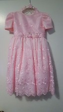 Pink flower girl dress size 5 mint condition