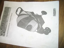 Pet Gear  BP-S13T-Black Folding 3-Wheel Pet Stroller - Black