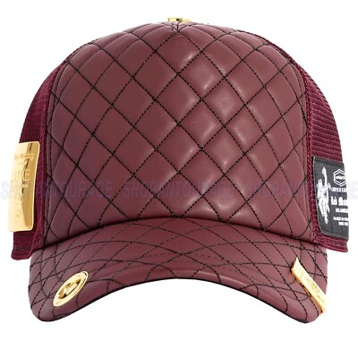 Red Monkey Luxe Burgundy RM1461 New Limited Edition Unisex Trucker