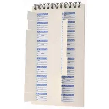 140 Count SPI 14-010-3 Clear-Cover Calibration Labels: 1" x 5/8", Blue Print