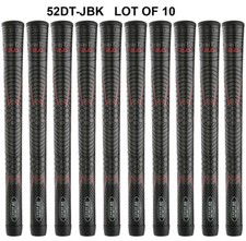 SET OF 10-Winn Golf Dri-Tac DriTac Performance Black Grips 52DT-JBK Standard