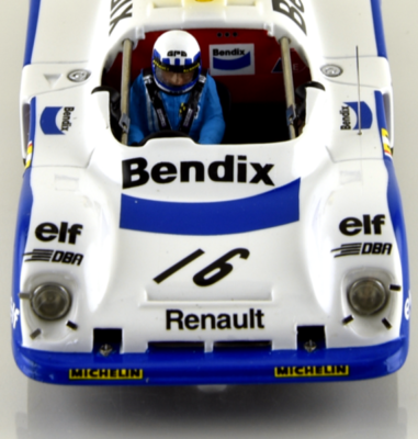 Slot car 1/32 Renault Alpine Le Mans 1978 elf #3 (Yellow x White x