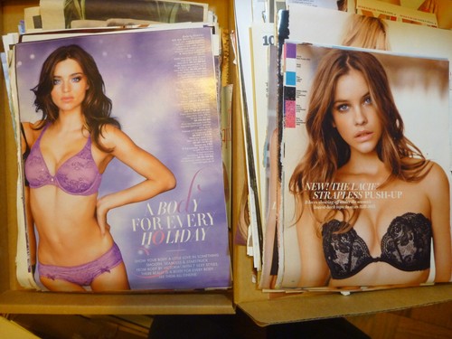 Lingerie Ad clippings Kate Moss, Victoria Secrets , lots of tear sheets - Picture 8 of 16