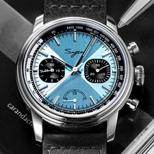Sugess S438.03.Y ST1906 Sapphire Chrono Mechanical Aviator Watch SEAGULL 1963