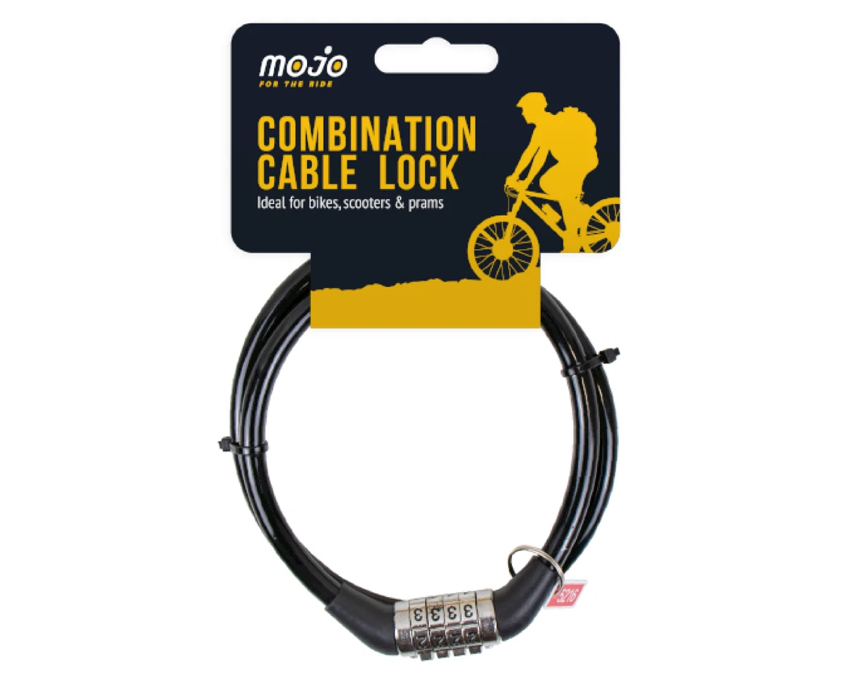 4 Digit Combination Cable Bike Lock Code Locks Bicycle Key Cycling Steel Wire UK