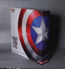IN US! 1:1 Marvel Captain America 75th Anniversary Alloy Shield Collect Toy Gift