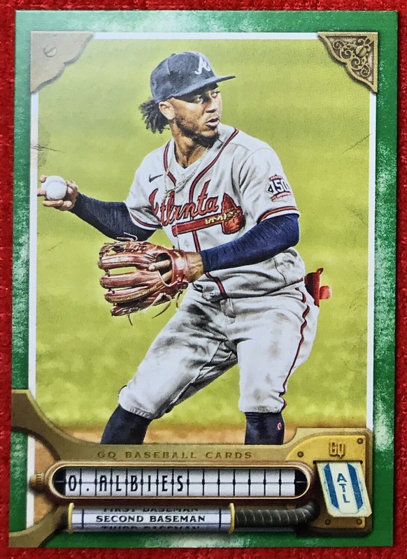 2022 Topps Gypsy Queen Ozzie Albies #36 Green Parallel Atlanta Braves MLB