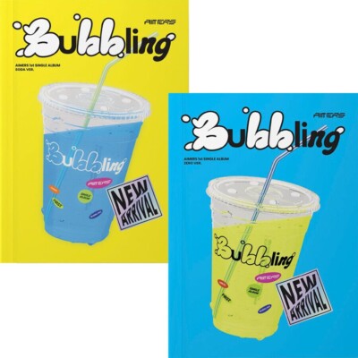 AIMERS BUBBLING 1st Single Album RANDOM CD+Book+Lyrics+3 Card+Sticker+Poster+etc
