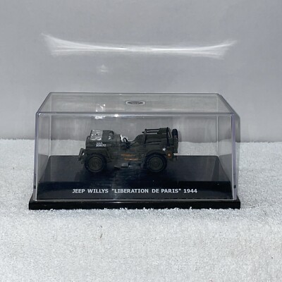 Maxi Car Jeep Willys Liberation De Paris 1944 Die Cast 1:43 Scale Military