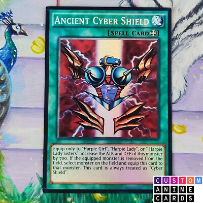 Ancient Cyber Shield dyi ANIME EFFECT HOLO card
