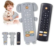 Baby Remote Control Toy with Silicone Teether Cover - Baby Musical Toys