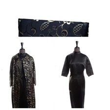 Vtg ’67 Coat & Dress Mohan’s Woman’s Custom Hand Made Black Gold Brocade Purse