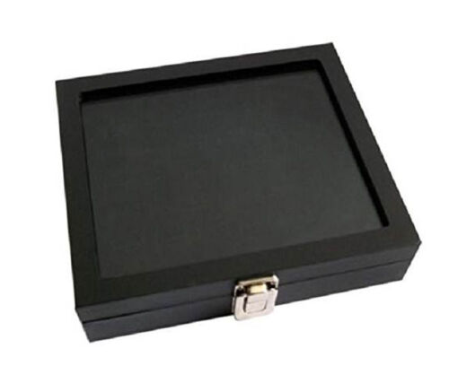 Glass Top Display Case With Metal Clasps 8 1/4" X 7 1/4"  - 第 1/1 張圖片