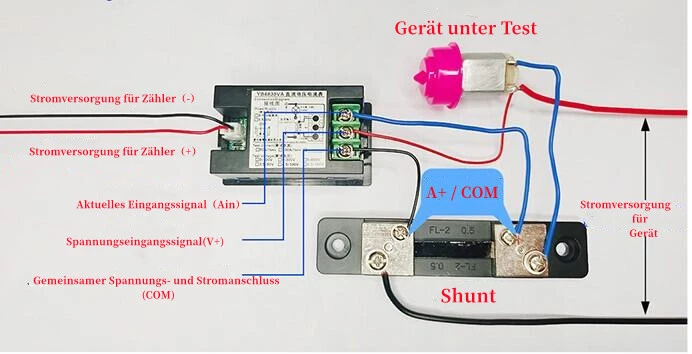 DC0-100V Digital Voltmeter Amperemeter Spannungsmesser Prüfer Strom Messgerät - Bild 2 von 4