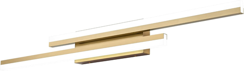 40Inch Modern LED Bathroom Vanity Light Fixtures over Mirror Brushed Gold Vanity