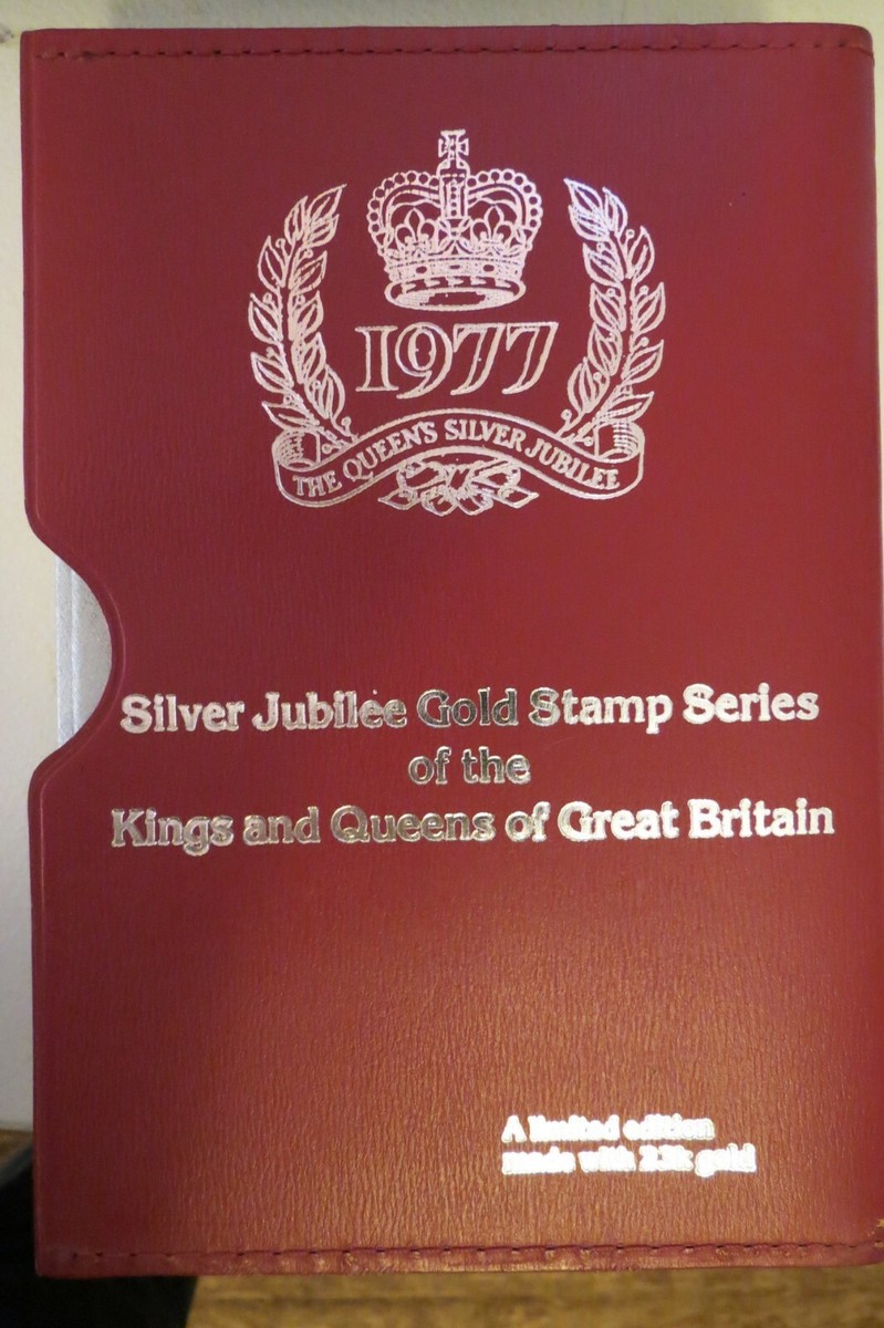 First Ed 1977 Silver Jubilee Gold Stamp Series King Queens