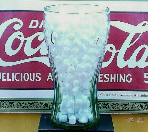 COCA-COLA * Cola *** Flaschenkontur geformte GLÄSER *** Georgia Green ** 4er Set - Bild 1 von 4