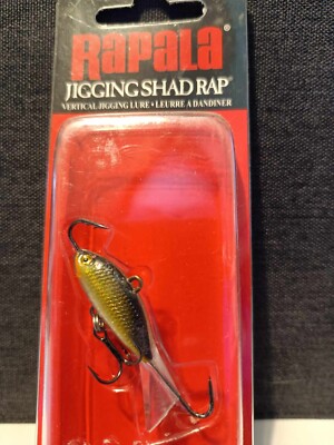Rapala Jigging Shad Rap WSR03G  (gold) 1- 1/2 inch, 3/16 oz