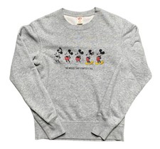 Uniqlo X Disney Crewneck Sweatshirt Men  s 2XS Mickey Mouse Gray Preowned