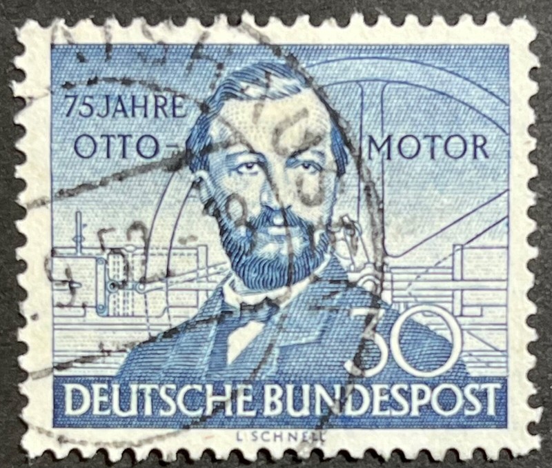 Germany, Bundesrepublik Deutschland, Gas Engine Anniv., Scott 688, Used, VF