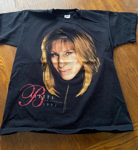 Barbara Streisand The Concert Tour Black Graphi 1990s vintage concert t-shirt, vintage, single stitch, B+ condition