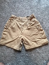 Vintage Eddie Bauer Shorts Womens 16 Tan Cargo Pockets Casual Outdoor Hike