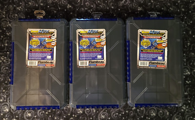 3x Flambeau Zerust Max Waterproof Tuff Tainer 20 Slots 15 Dividers WP5005 New