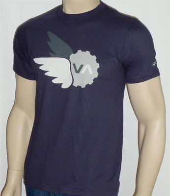 RVCA Sparrow Sprocket Tee Artist Network Program Navy Blue T-Shirt New NWT