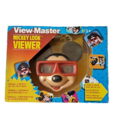 Vintage Mickey Viewer 1989 Tyco View-Master 3-D Mickey Mouse Look Viewer Gif