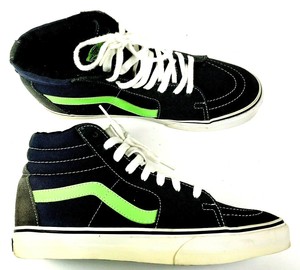 blue and black vans high top