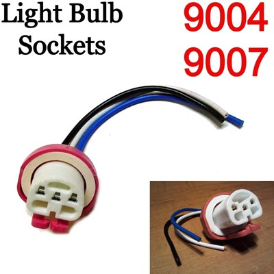2 x HB1/HB5 (9004/9007) Keramik gerade Lampenfassung Fassung 12/24V Stecker