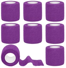 8 Rolls Cohesive Bandage 2” x 5 Yards Self Adherent Bandage Wrap Breathable V...