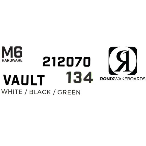 Ronix Boat Wakeboard 212070 | Vault 134 Black Green - 第 5/5 張圖片