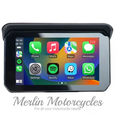 RideCast Plug 'N' Go Motorcycle GPS Wireless Carplay Waterproof Screen Next Day