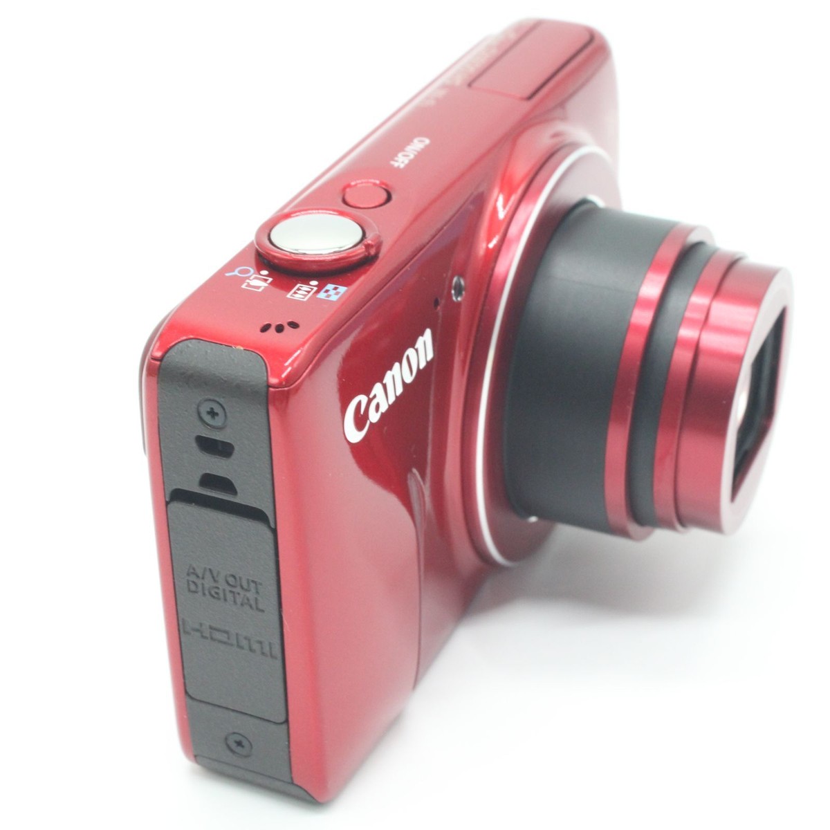 Canon PowerShot SX600 HS Red Compact Digital Camera Used